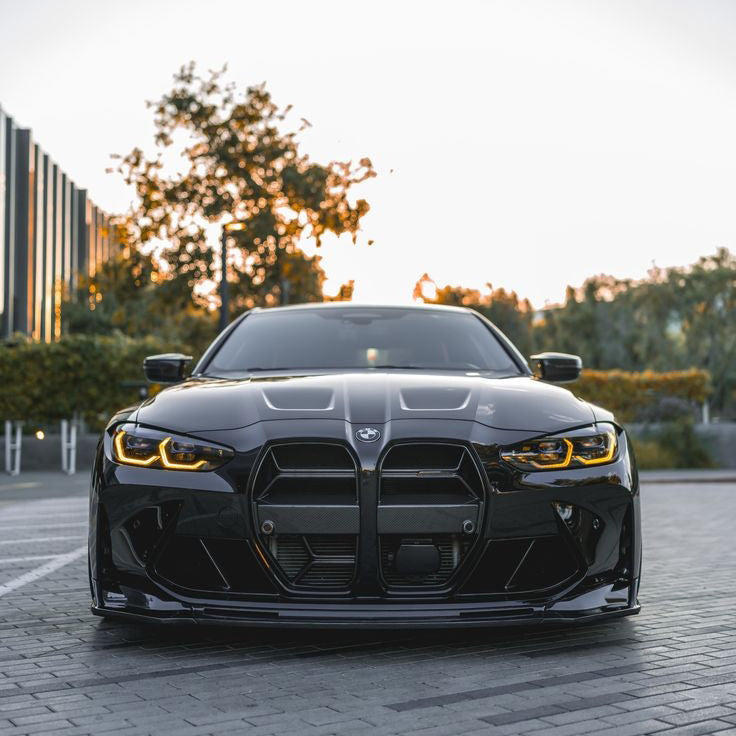 AlpineX Dynamics V Style 3 Piece Carbon Fiber Front Lip For BMW G8X M3 M4