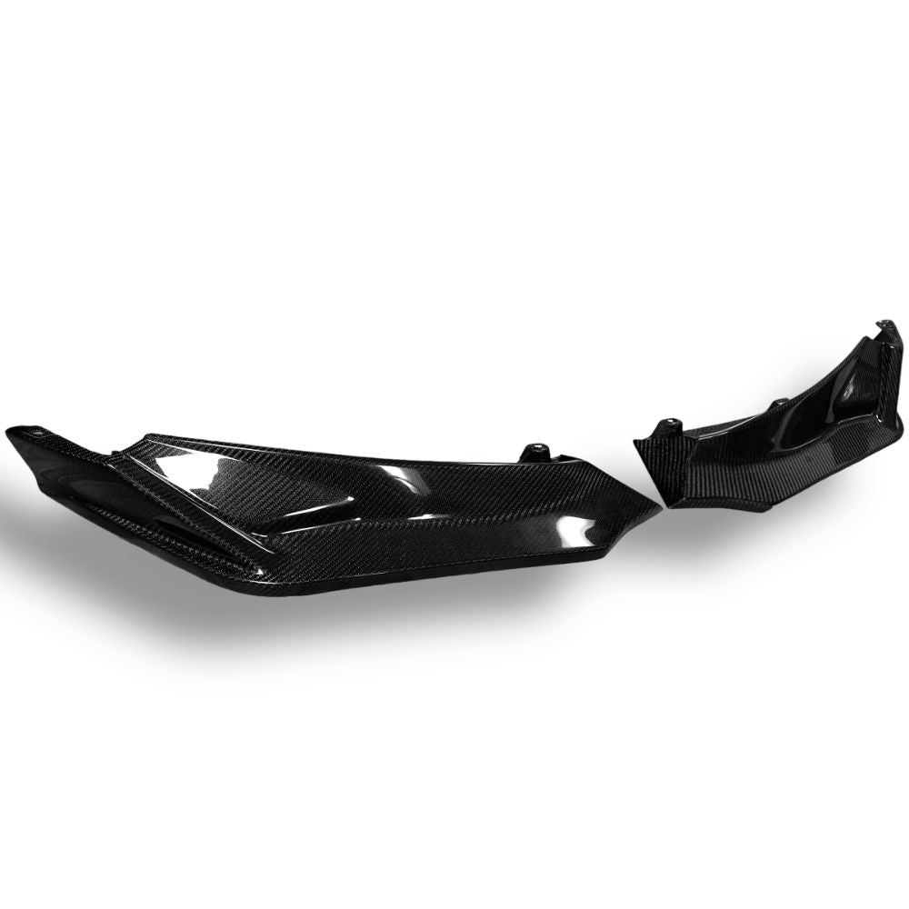 AlpineX Dynamics V Style 3 Piece Carbon Fiber Front Lip For BMW G8X M3 M4