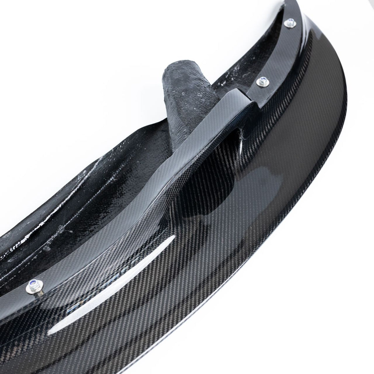 AlpineX Dynamics GT4 Style V1 Longer Carbon Fiber Front Splitter For BMW E9X M3