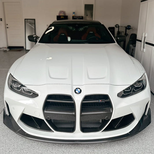 AlpineX Dynamics V Style Pre-preg Dry Carbon Fiber Grille For BMW G8X M3 M4