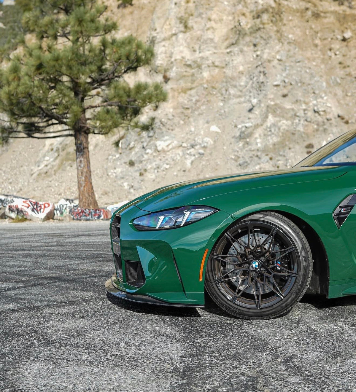 AlpineX Dynamics MH Style 1 Piece Carbon Fiber Front Lip For BMW G8X M3 M4