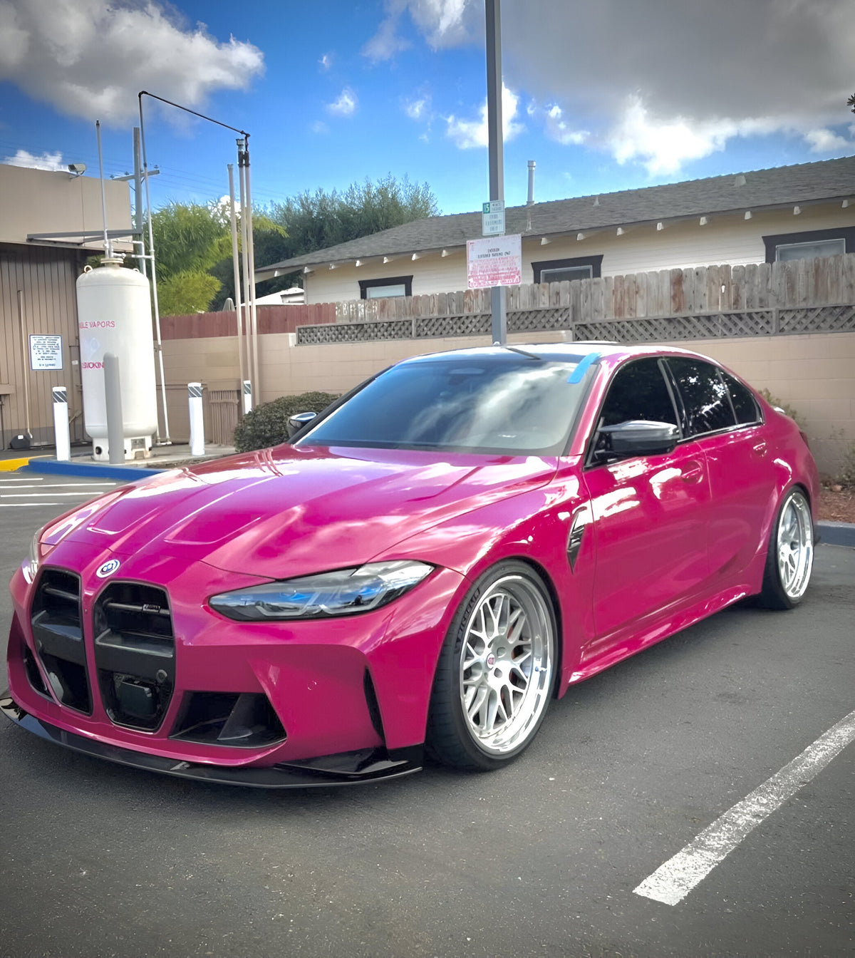 AlpineX Dynamics MH Style 1 Piece Carbon Fiber Front Lip For BMW G8X M3 M4
