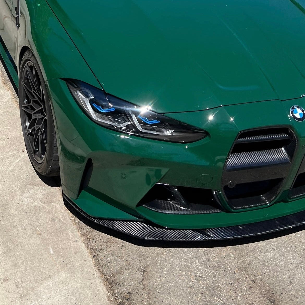 AlpineX Dynamics MH Style 1 Piece Carbon Fiber Front Lip For BMW G8X M3 M4