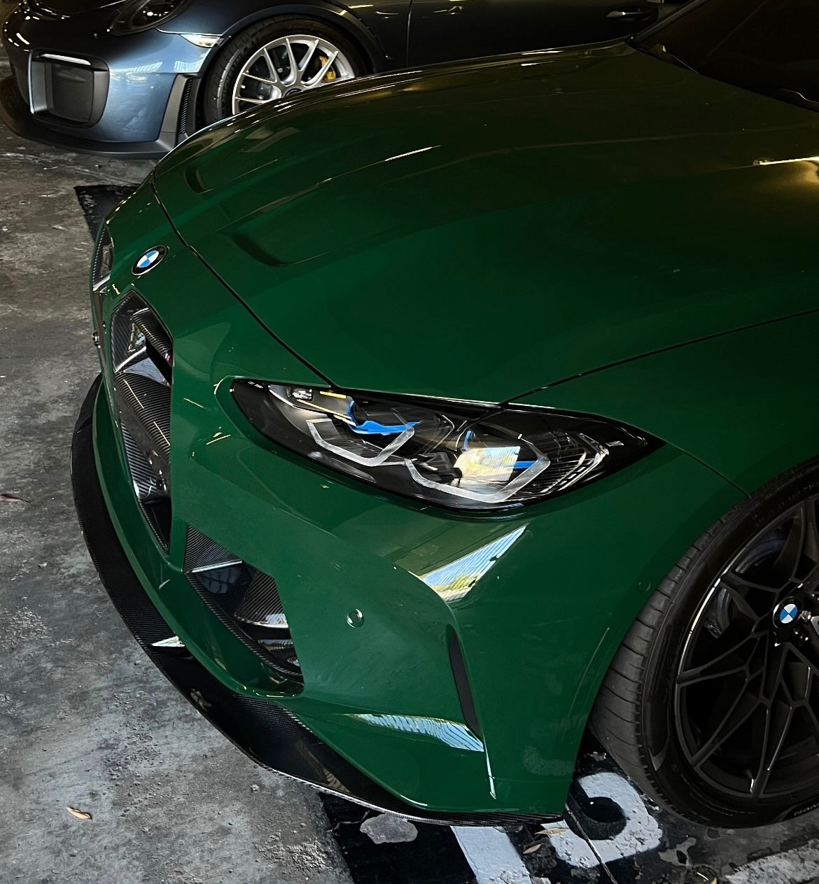 AlpineX Dynamics MH Style 1 Piece Carbon Fiber Front Lip For BMW G8X M3 M4
