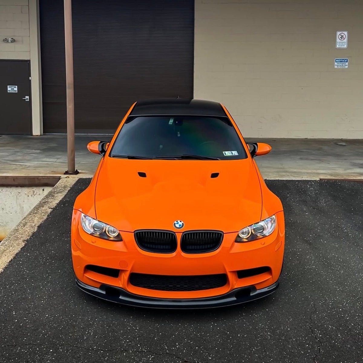 AlpineX Dynamics GT4 Style V2 Shorter Carbon Fiber Front Splitter For BMW E9X M3