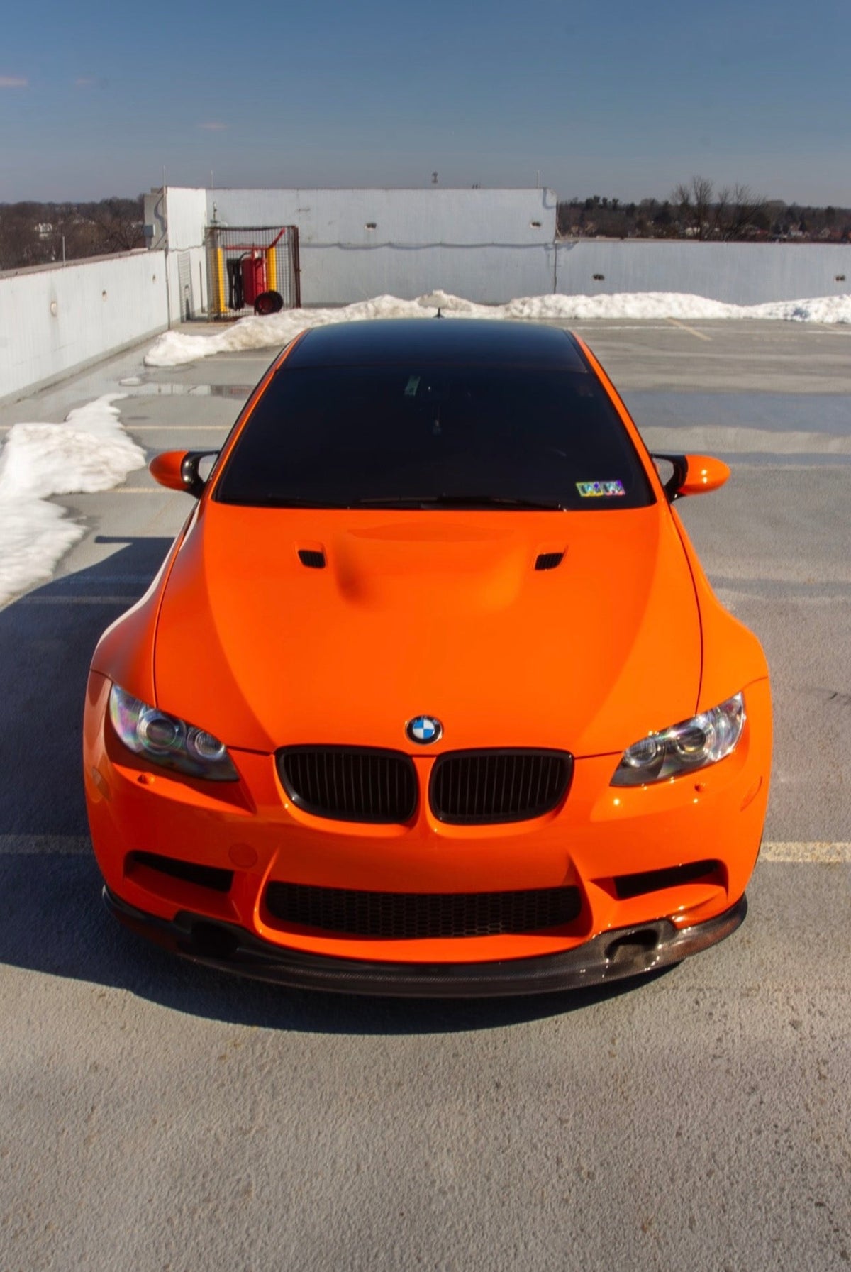 AlpineX Dynamics GT4 Style V2 Shorter Carbon Fiber Front Splitter For BMW E9X M3