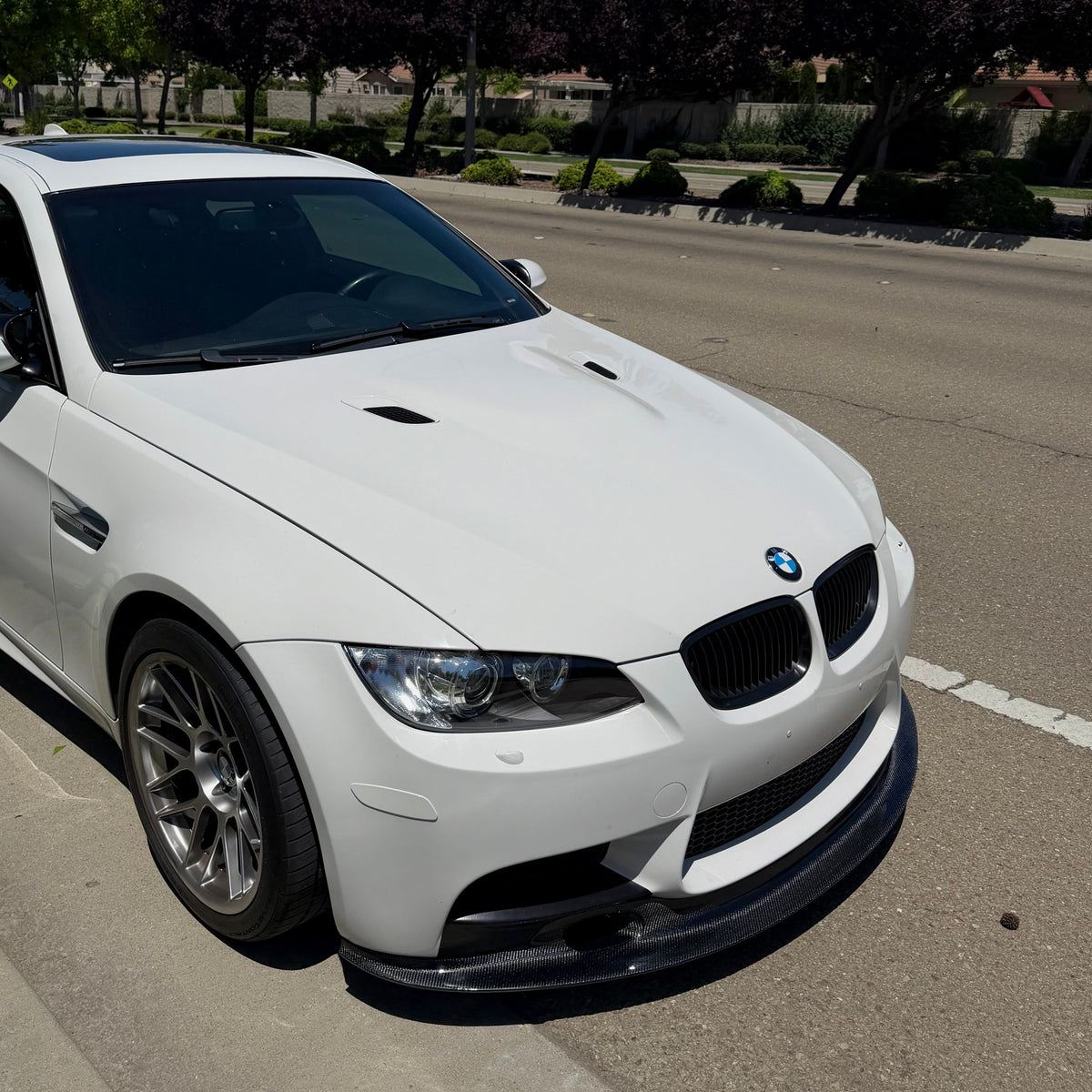 AlpineX Dynamics GT4 Style V2 Shorter Carbon Fiber Front Splitter For BMW E9X M3