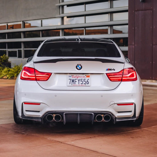 AlpineX Dynamics V Style Carbon Fiber Rear Diffuser For BMW F8X M3 M4